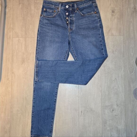 Levi’s 501 Skinny Women’s Jeans Size 27 28 High Rise Button Fly Denim - Picture 6 of 8